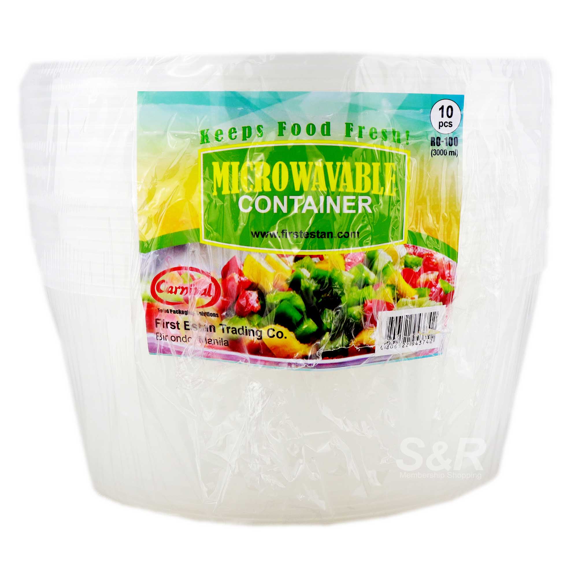 Carnival Food Container 3000mL 10pcs Carnival Food Container 3000mL 10pcs